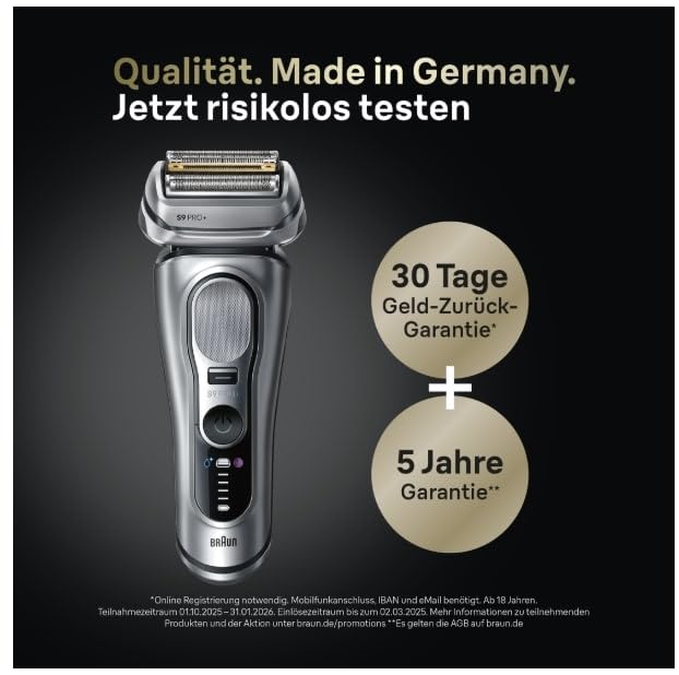 Braun Series 9 PRO+ Men's Electric Shaver, 5+1