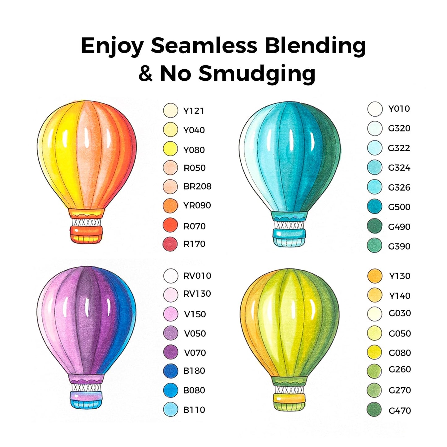 48 Colour Alcohol Brush Markers, Ohuhu Double Tip (Brush & Fine Tip)
