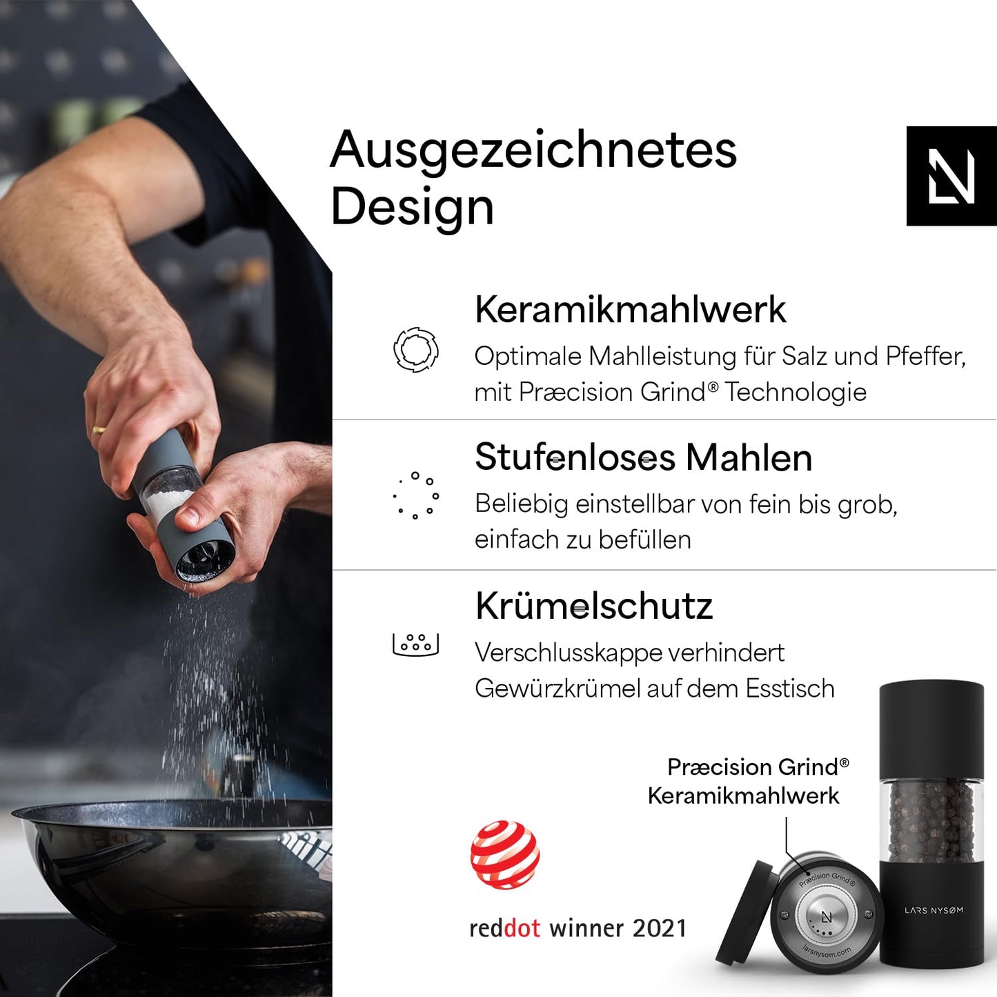 Lars Nysøm Salt og Pepper kværn