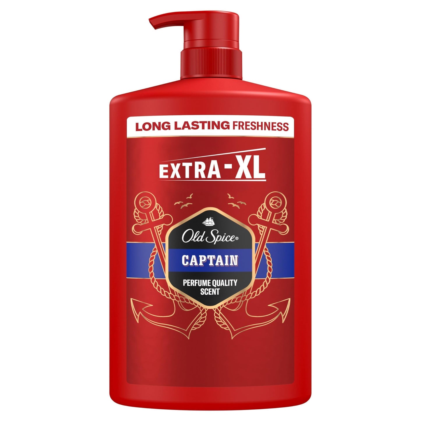 Old Spice Captain 3-in-1 Shower Gel & Shampoo for Men, 1L