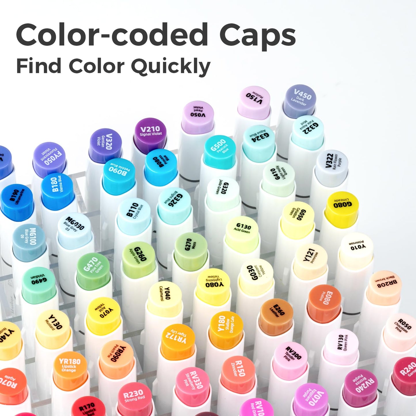 48 Colour Alcohol Brush Markers, Ohuhu Double Tip (Brush & Fine Tip)