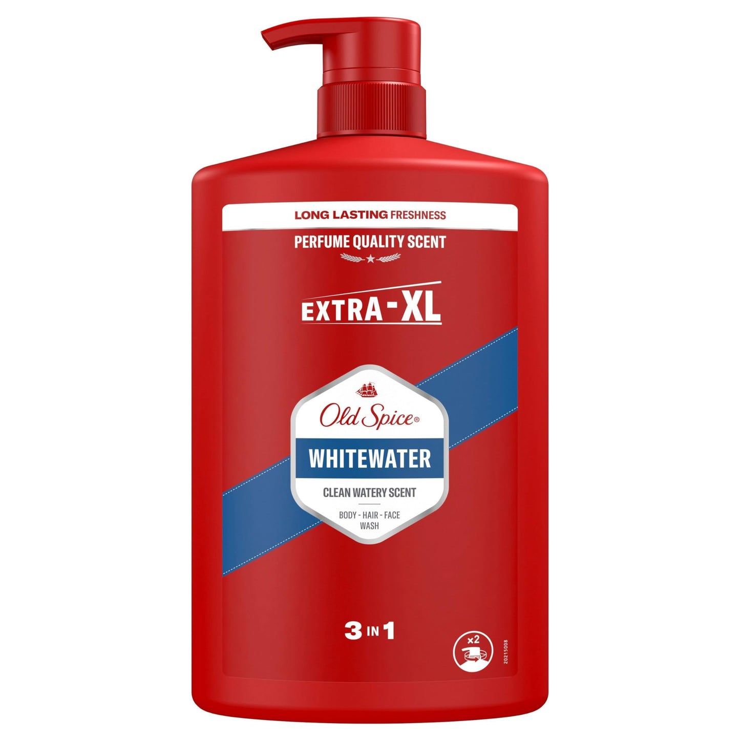 Old Spice Captain 3-in-1 Shower Gel & Shampoo for Men, 1L
