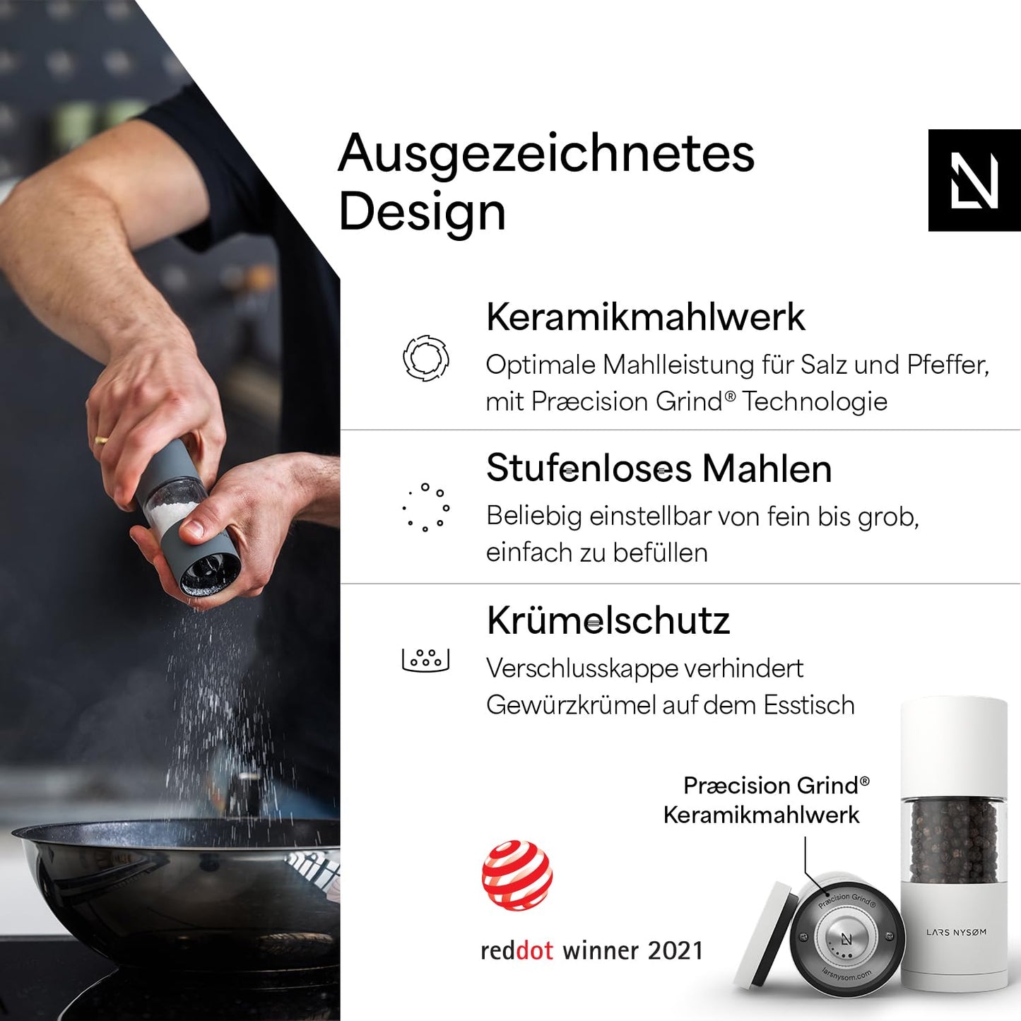 Lars Nysøm Salt og Pepper kværn