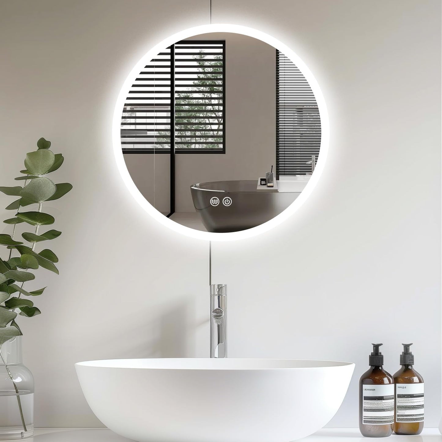 AllRight LED Bathroom Mirror with Lighting, 50 cm