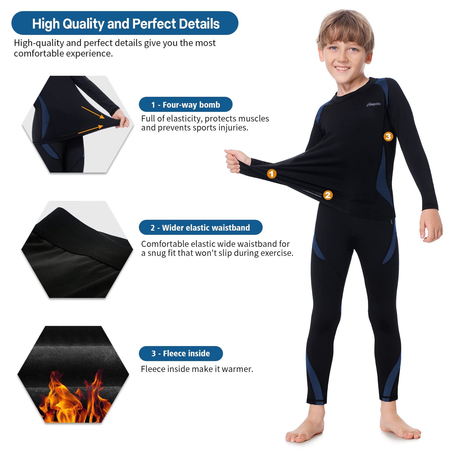 Children's Thermal Underwear, Functional Underwear