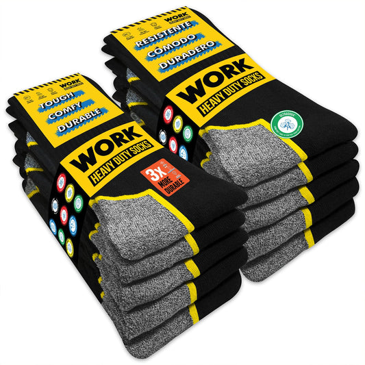 SOXCO 10 Pairs of Men's Work Socks