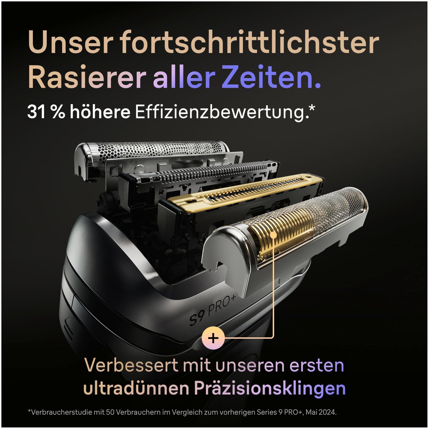 Braun Series 9 PRO+ Men's Electric Shaver, 5+1