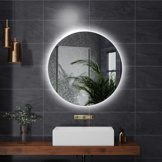 AllRight LED Bathroom Mirror with Lighting, 50 cm