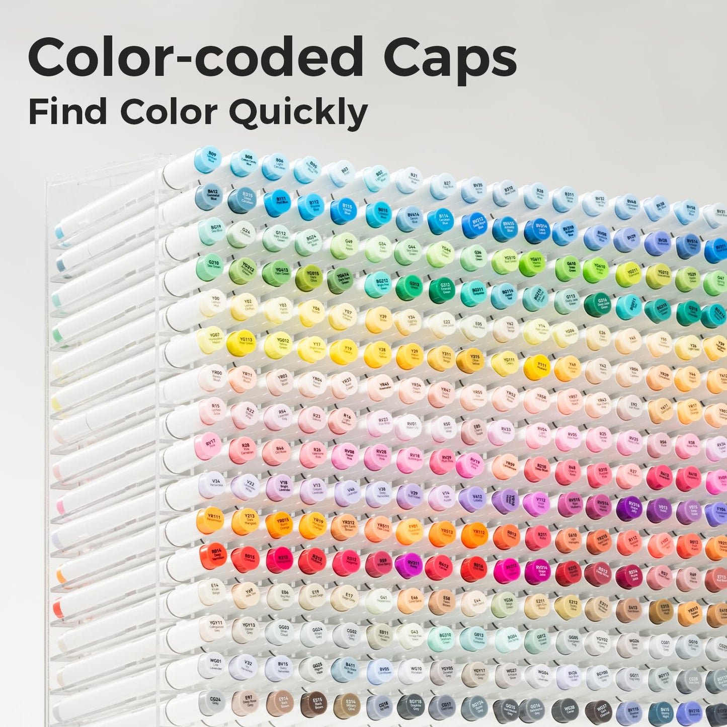 48 Colour Alcohol Brush Markers, Ohuhu Double Tip (Brush & Fine Tip)