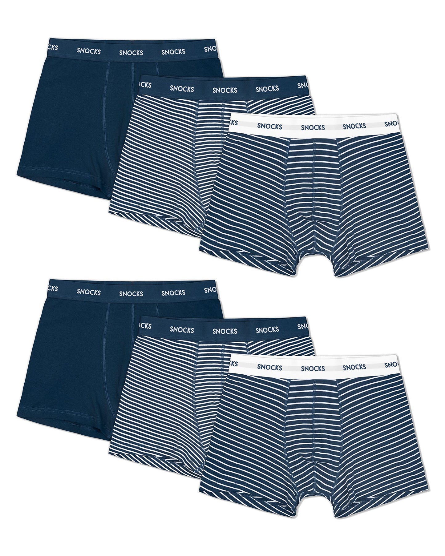 Snocks Men's Boxer Shorts Organic Cotton (Pack of 6)