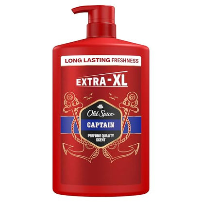 Old Spice Captain 3-in-1 Shower Gel & Shampoo for Men, 1L