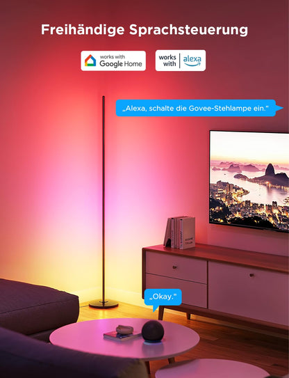 Govee RGBIC LED Floor Lamp Living Room, WiFi Floor Lamp