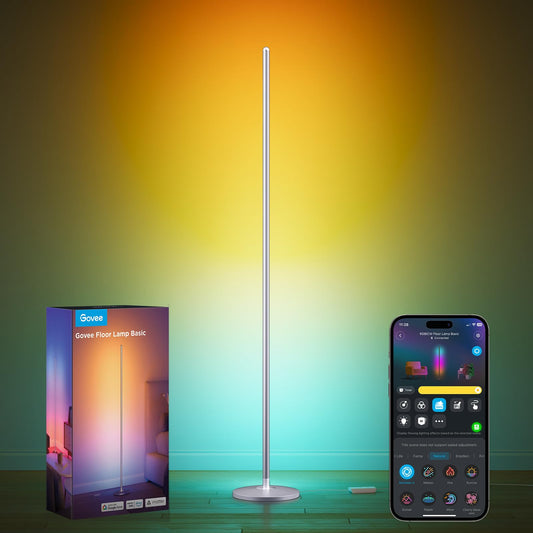 Govee RGBIC LED Floor Lamp Living Room, WiFi Floor Lamp