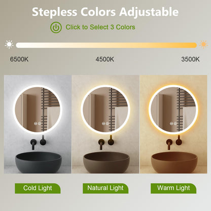 AllRight LED Bathroom Mirror with Lighting, 50 cm