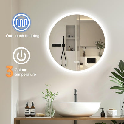 AllRight LED Bathroom Mirror with Lighting, 50 cm