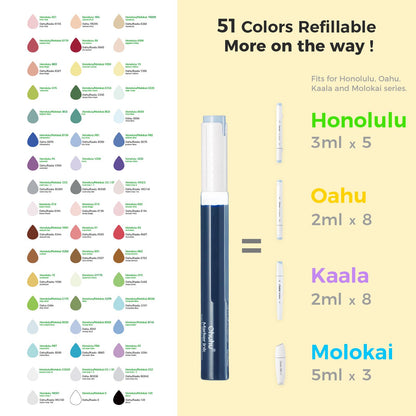 48 Colour Alcohol Brush Markers, Ohuhu Double Tip (Brush & Fine Tip)
