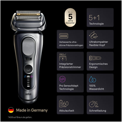 Braun Series 9 PRO+ Men's Electric Shaver, 5+1