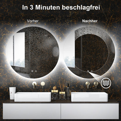 AllRight LED Bathroom Mirror with Lighting, 50 cm