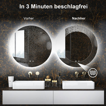 AllRight LED Bathroom Mirror with Lighting, 50 cm
