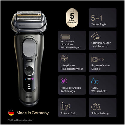 Braun Series 9 PRO+ Men's Electric Shaver, 5+1