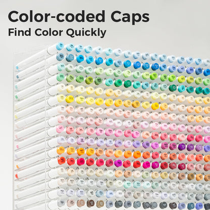 48 Colour Alcohol Brush Markers, Ohuhu Double Tip (Brush & Fine Tip)