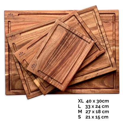 WALDLAND Premium Wooden Chopping Board Set of 4