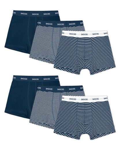 Snocks Men's Boxer Shorts Organic Cotton (Pack of 6)